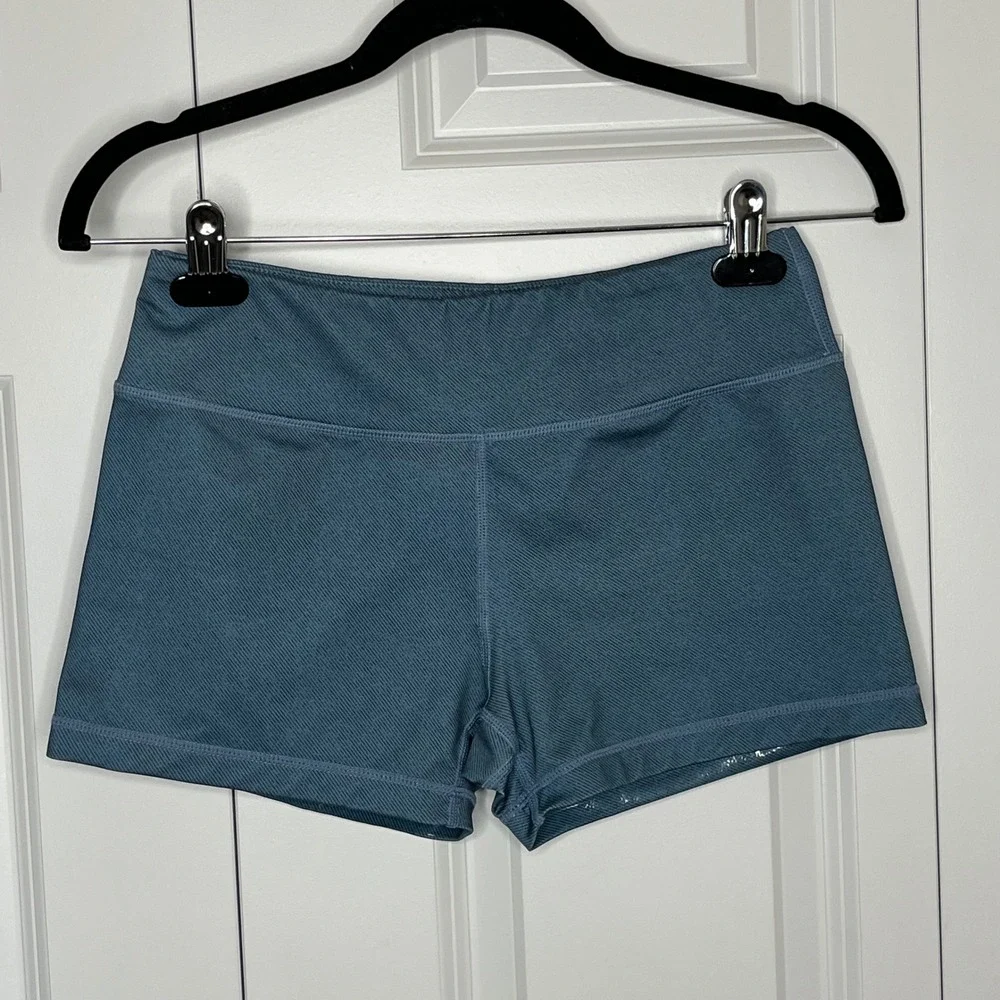IAB MFG Athletic Shorts Blue High Rise Workout Shorts Medium / 8